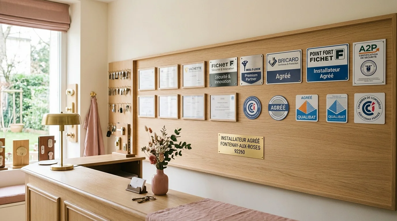 Installateur agréé Fontenay-aux-Roses - liste des marques posées